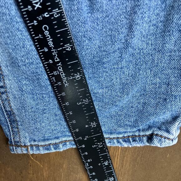 S.O.N.G Womens Jeans Blue Denim High Rise Classic Mom Distressed Stretch 11/30 - Picture 7 of 10